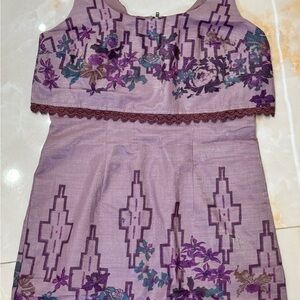 Free People Purple Floral Mini Dress